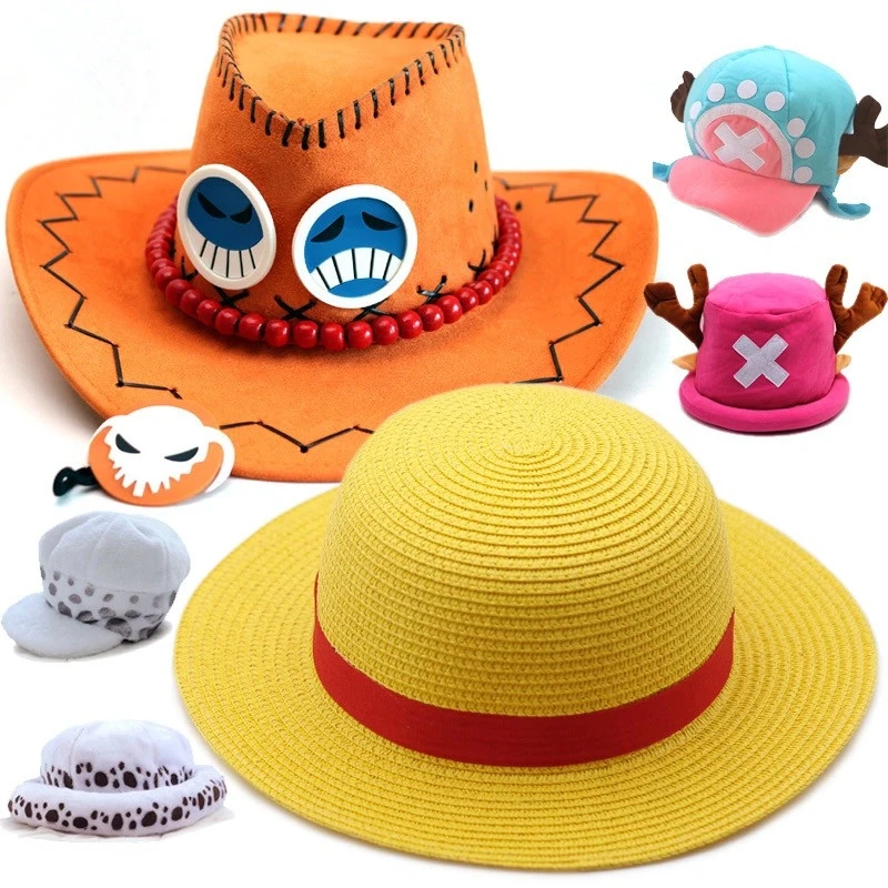 Portgas D Ace обезьяна Luffy Tony Chopper Trafalgar левая шляпа Косплей взрослая унисекс Кепка