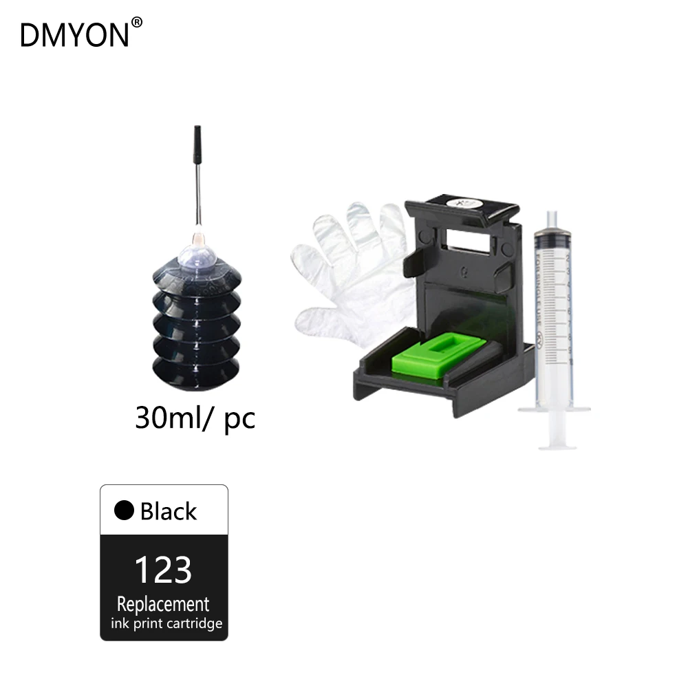 DMYON 123XL черный картридж совместимый для hp 123 с чернилами Deskjet 1110 2130 2132 2133 2134 3630 3632 3637