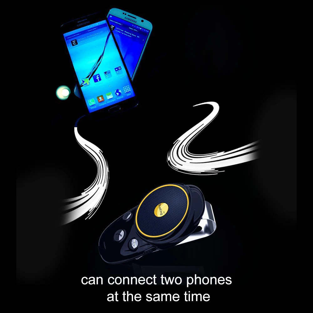 Громкая связь Bluetooth автомобильный комплект Солнцезащитный козырек динамик авто беспроводной динамик телефон автомобильный комплект для телефона Hands Free 5