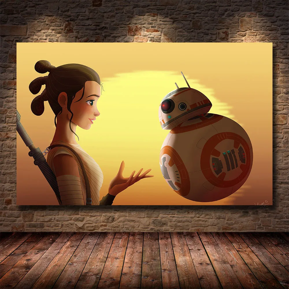 Star Wars Movie Posters Darth Vader Yoda Stormtrooper Of Post-70s & Post-80s Print Canvas Painting Wall Art Home Decor Cuadros | Дом и сад