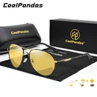Мужские фотохромные поляризационные солнцезащитные очки CoolPandas, классические очки для вождения, рыбалки, ночного видения