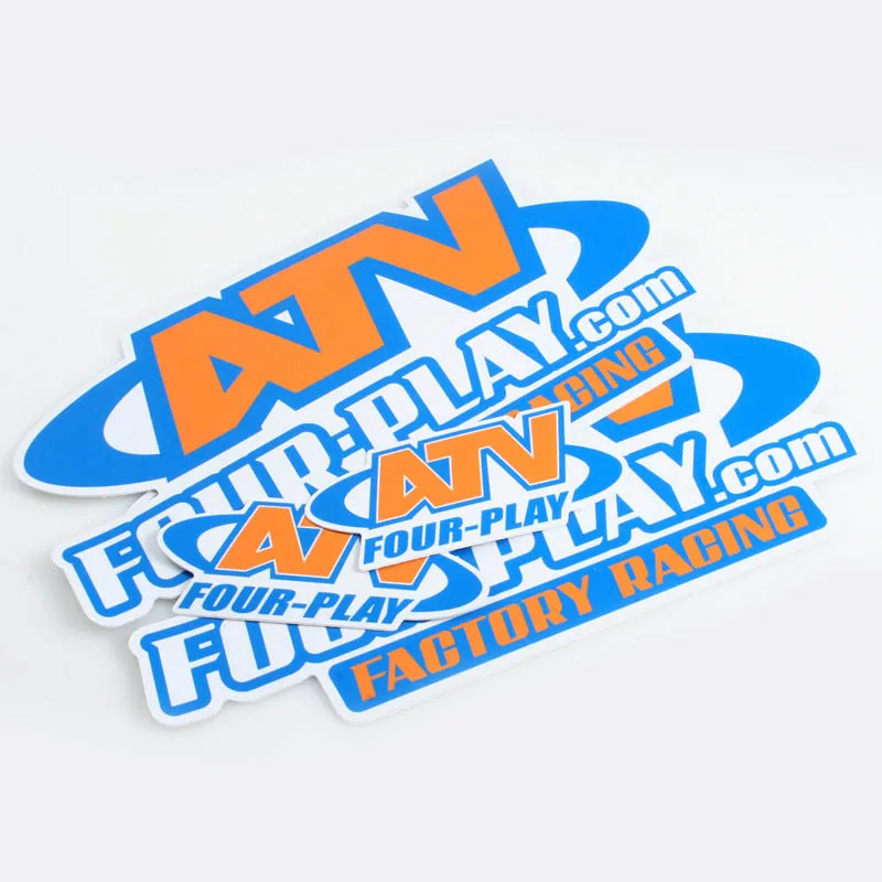 Пользовательская Водонепроницаемая виниловая высекающая наклейка ПЭТ клейкая