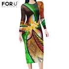 FORUDESIGNS2020 горячее Стильное женское длинное платье-топ с гавайским принтом, высокое качество, Сексуальные клубные вечерние платья