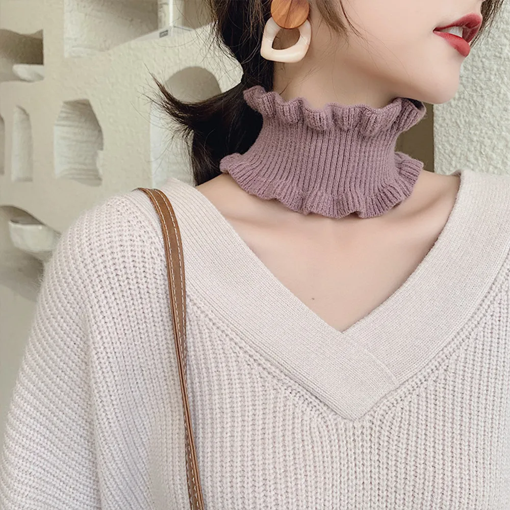 Новый осенний зимний Корейский грибковый воротник шарф женский