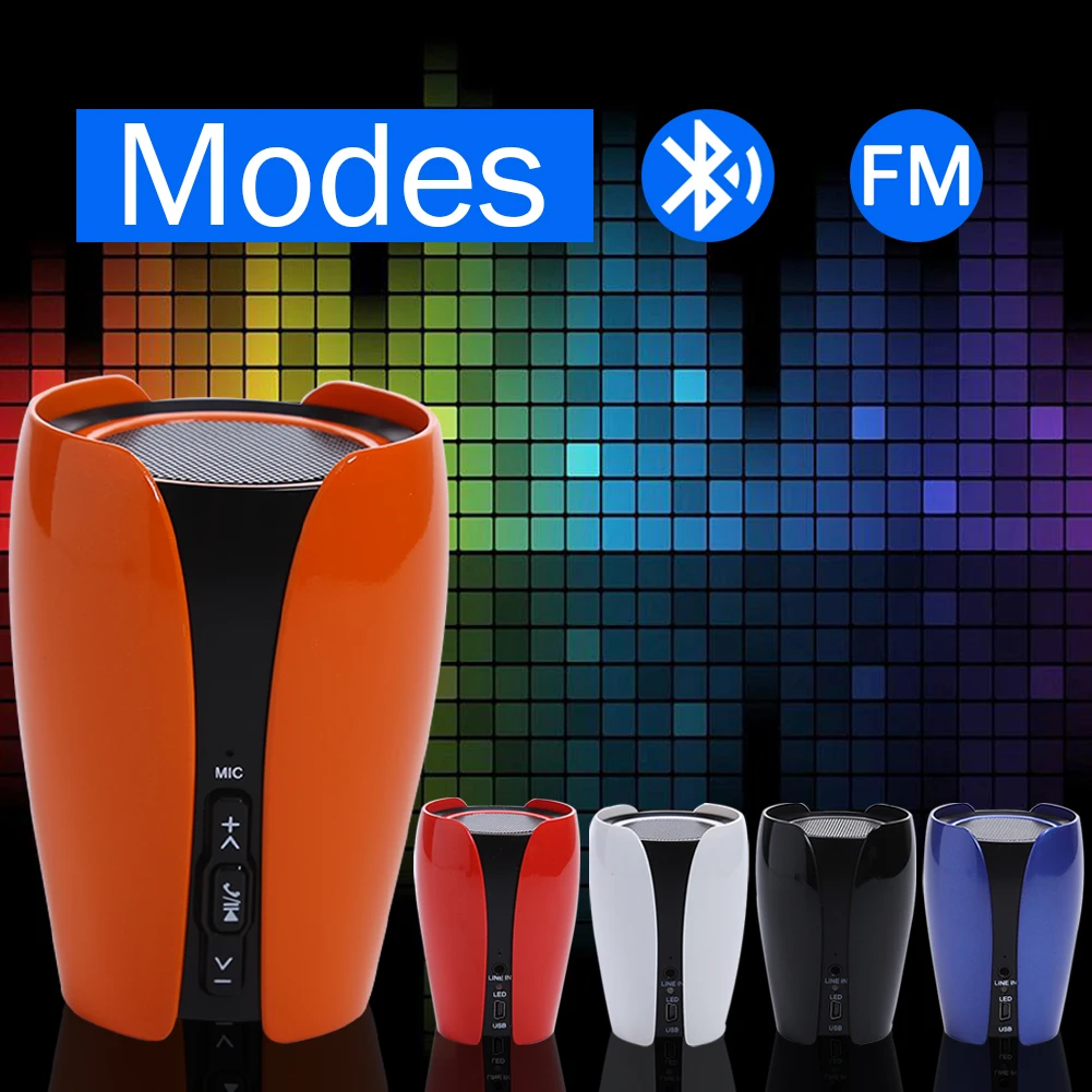 Мини беспроводной Bluetooth динамик с тюльпаном форма Y/U Тип Латунь спикер Вилки