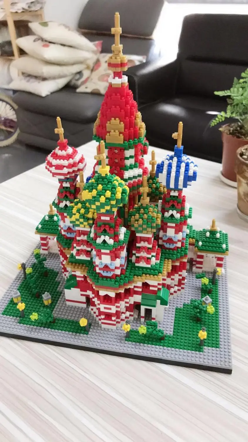 4650 шт. всемирно известный архитектурный дворец Святой базилика Модель 3D Алмазный