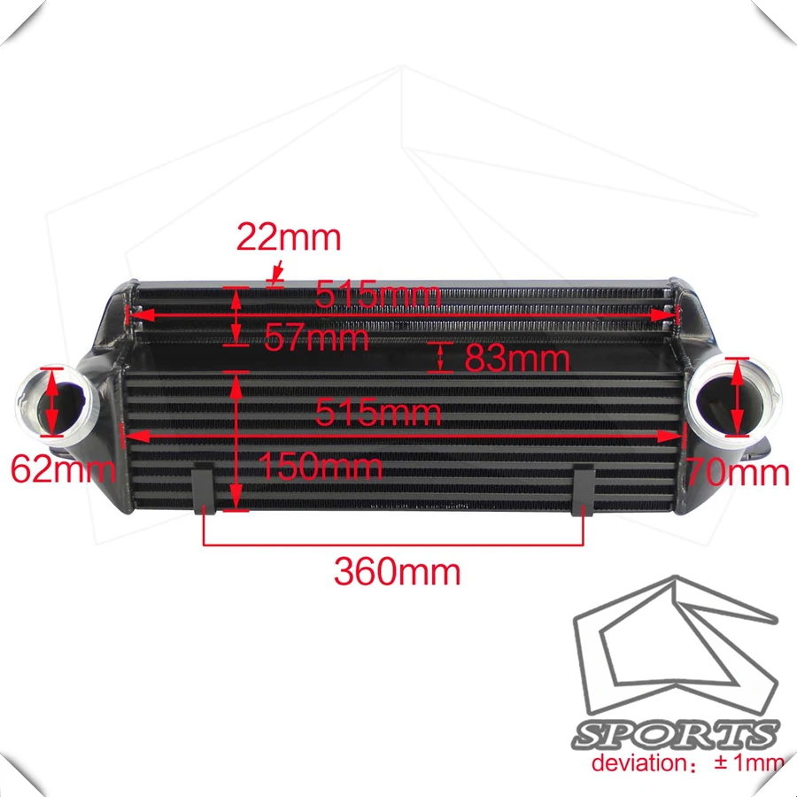 Подходит для тюнинга интеркулера B * MW 320d E90 E91 E92 E93 подходит серии mw E 2.0l Diesel Eco Tune 120d