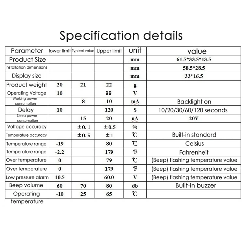 Тестер напряжения с ЖК дисплеем 12 72 в|Тестеры аккумуляторов| |
