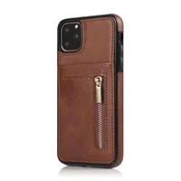stylish zipper card for iphone 11 11pro 11promax mobile wallet full protection multi card design for iphone 7 8plus phone case