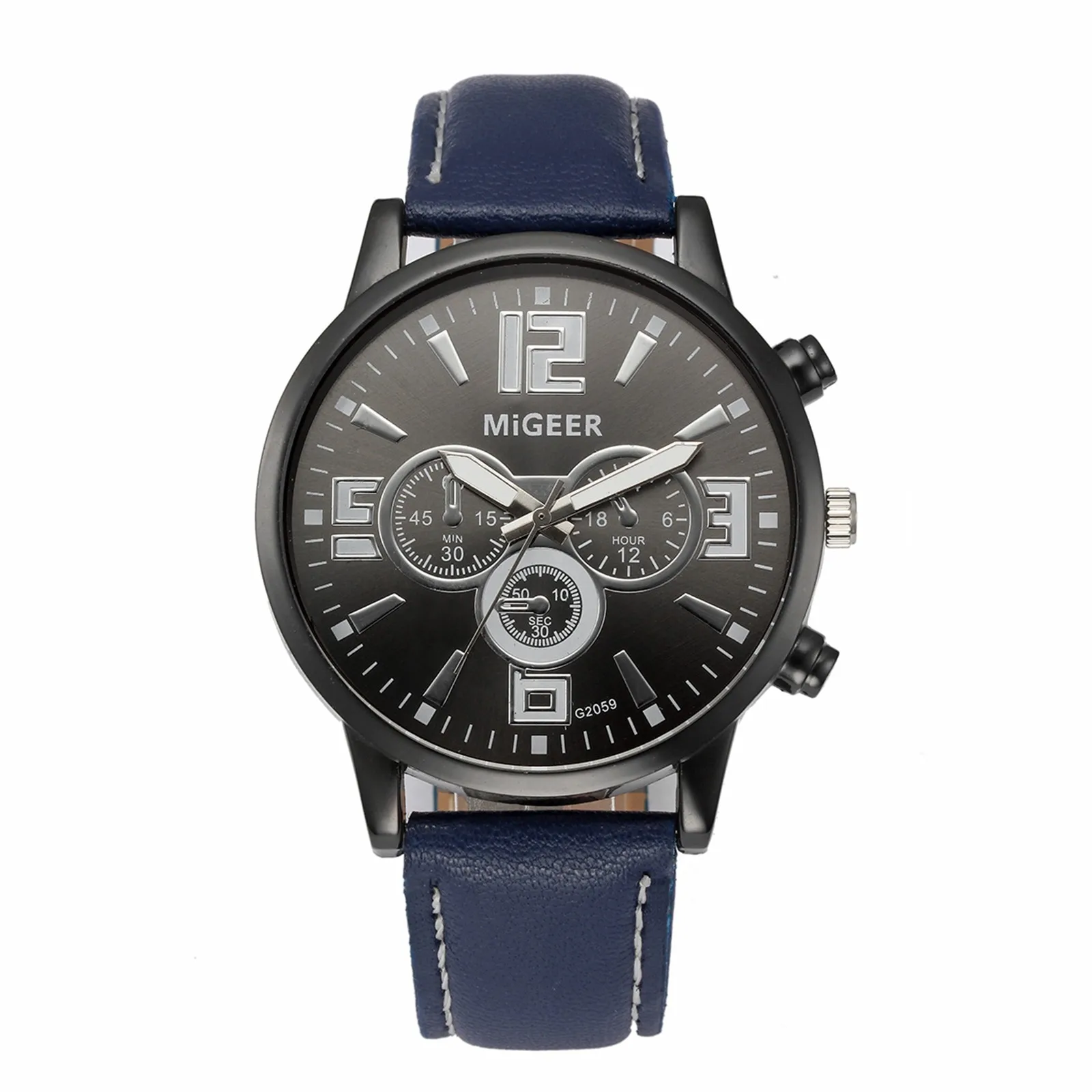 

Luxury Fashion Women's Men's Watches Leather Strap Unisex Round Dial Wristwatches Casual Leather Quartz Watch Relogio Masculino