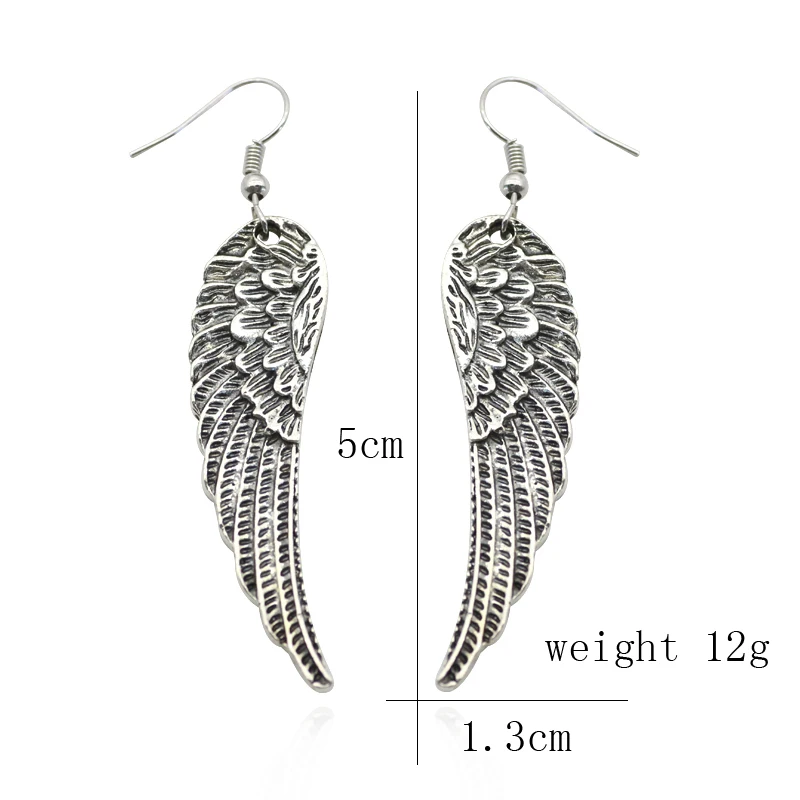 

Fashion Angel Wings Earrings For Women Ear Charm Feather Stud Earrings Paired Pendant Tassel Statement Earrings Dropshipping