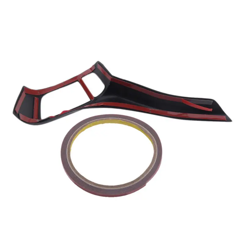 

Parts Steering Wheel Strip Carbon Fiber Texture Cover Inner Replacement Trim 2pcs/kit ABS