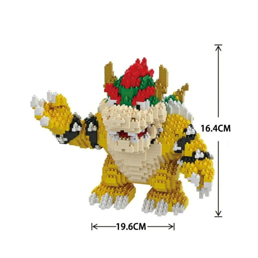 2200 шт. 21822 и т. Д. Мультяшная фигурка Koopa King аниме алмаз здания конструктор Сделай Сам игрушки для детей Подарки Brinquedos детей - Цвет: 21822 no box