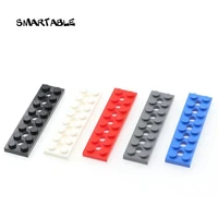 smartable high tech plate bricks with hole 2x8 building blocks moc parts diy toys for kids compatible 3738 toy 25pcslot