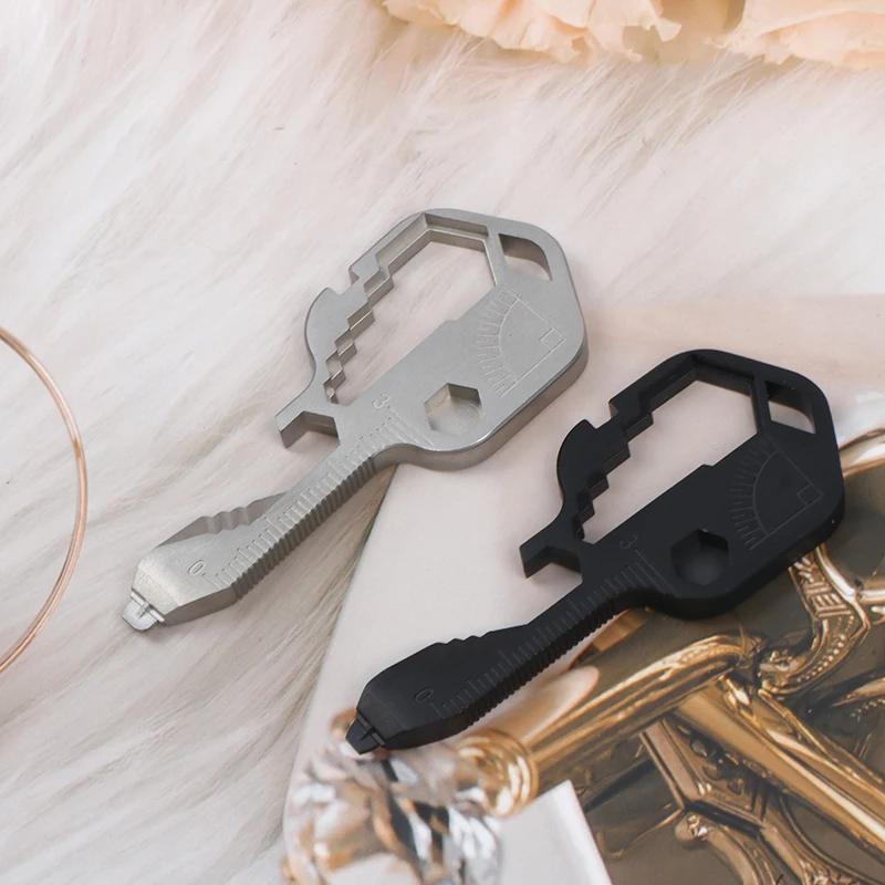 

24 In 1 EDC Stainless Steel Mini Multifunctional Screwdriver Key Shape Slotted Screwdrivers Pocket Repair Tool