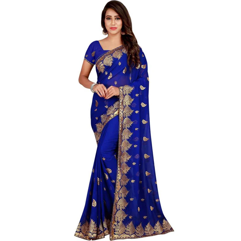 Женский Свадебный костюм золотого сари с вышивкой платье в стиле