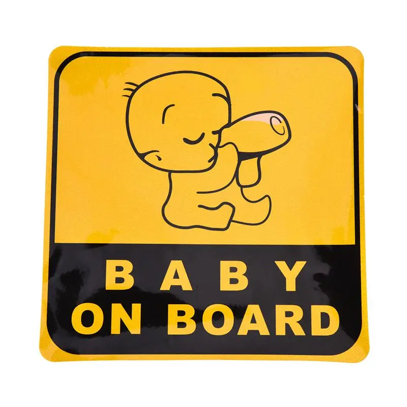 

Car Exterior Baby on Board Safety Sign Sticker Decal 11cm x 11cm