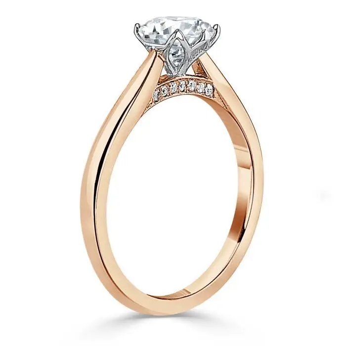 D-образный Цвет 6 5 мм 1 карат круглая бриллиантовая огранка лабораторный