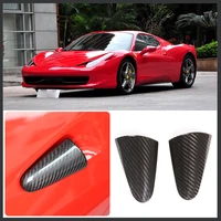 for ferrari 458 2011 2016 car styling real carbon fiber outer handle sticker car exterior modification accessories