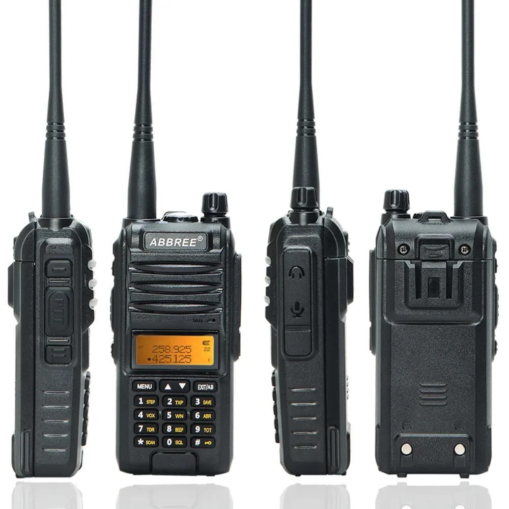 Abbree AR-F3 трехдиапазонный 8 Вт рация uhf vhf 220-260 МГц ветчина длинный диапазон ручной двухсторонний cb радио добавить тактическую антенну