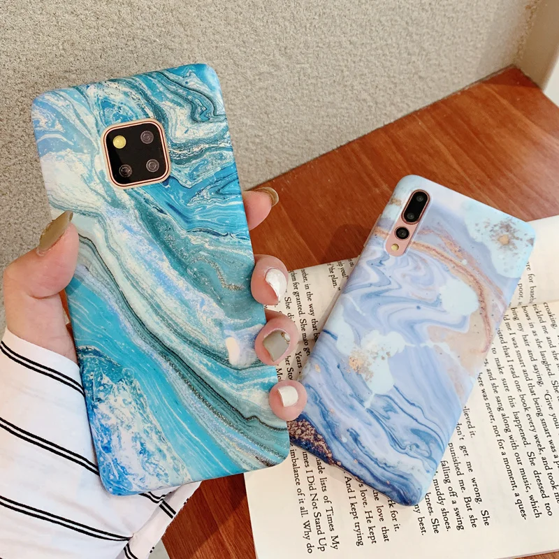 Retro Matte Granite Marble Silicone Case For Huawei P30 P20 Pro P30Pro P20Pro Nova 3 3i Mate 20 Lite P Smart Plus Back Cover |