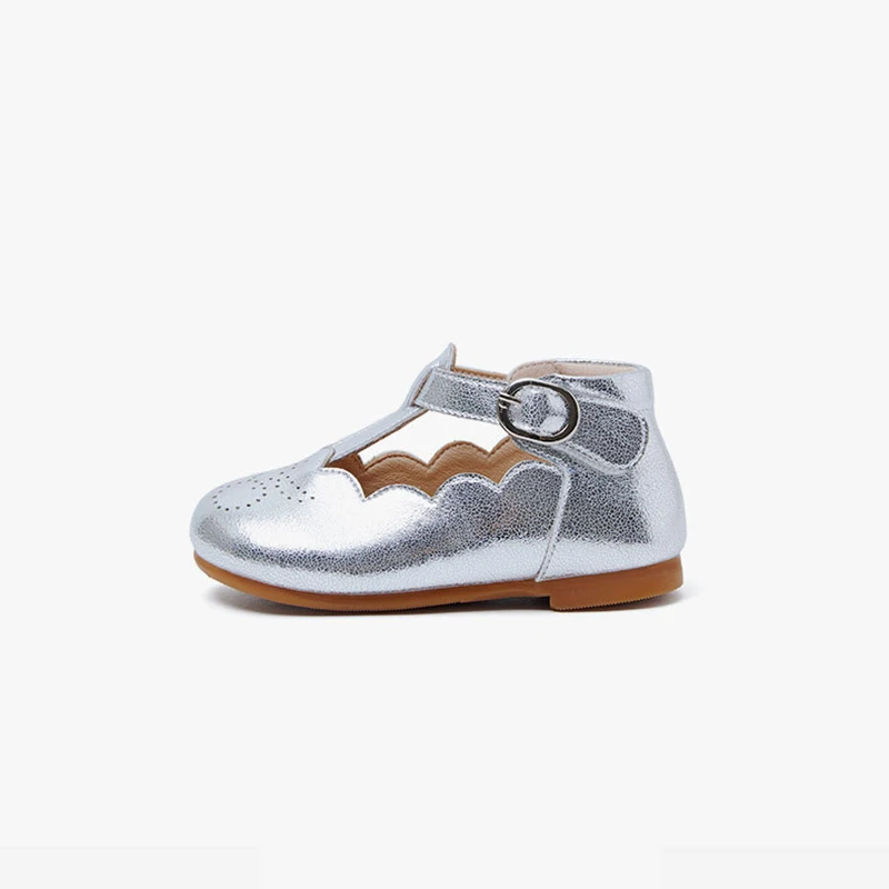 

High quality Girls casual shoes Lovely Hollow cherry Baby Boys Soft shoes Autumn Party Princess shoes Children leather shoes