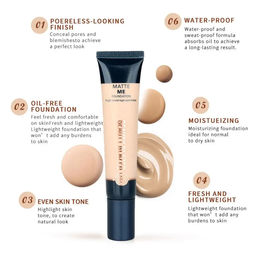 Beauty glazed база для макияжа лица Жидкая основа BB крем консилер грунтовка легко