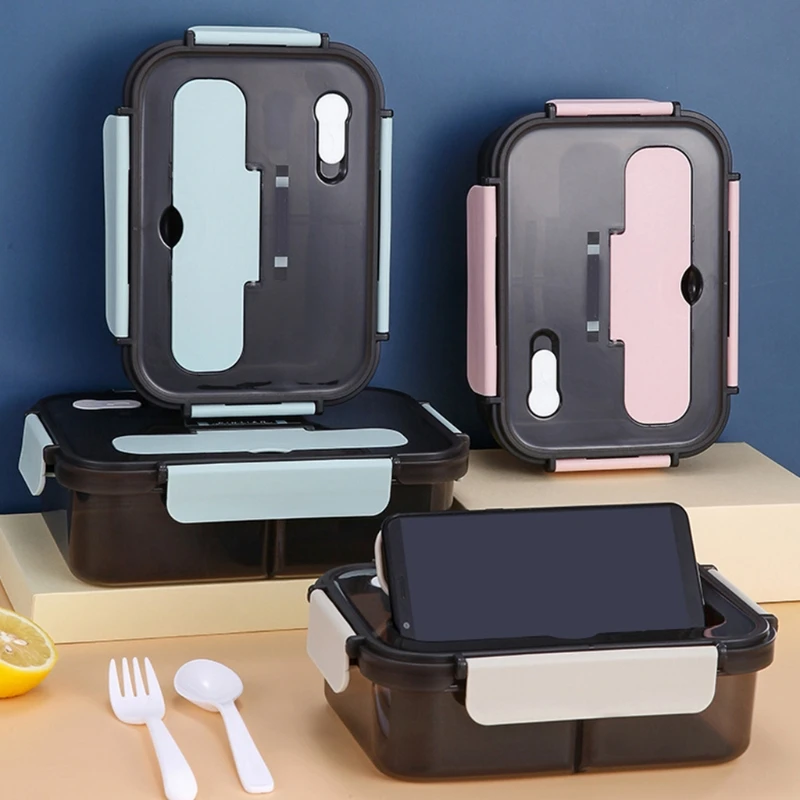 

Portable Insulated Bento Box Microwave Heating Grid Food Container Leak-Proof Kids Lunch Box Outdoor Activities Travel