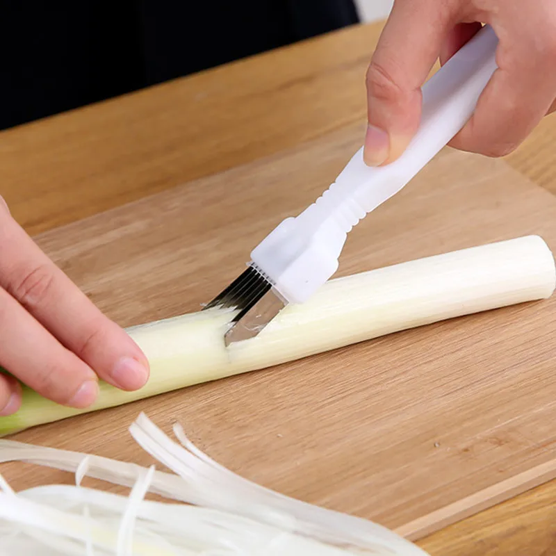 

White Hand Grater for Vegetables Creative Garlic Crusher Scallion Knife Onion Cutter ​Multifunctional Kitchen Accessories