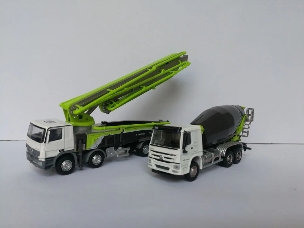 1:100 Zoomlion модели продуктов 4 шт набор, ZAT2000V башенный кран миксер насос грузовик игрушка