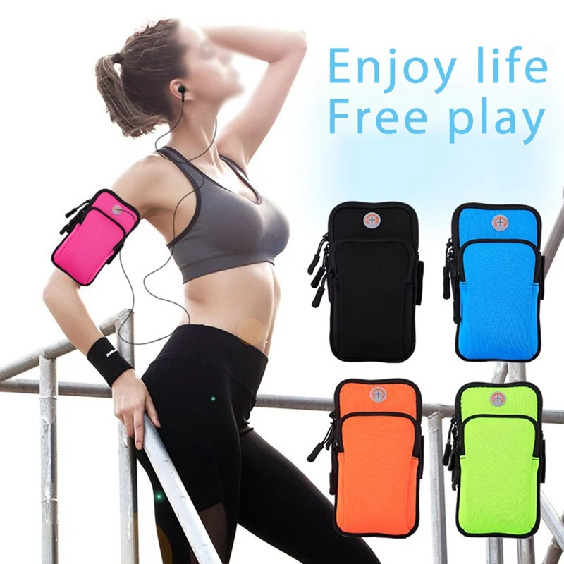 

Universal 6" Jogging Running Armband Phone Bag Fitness Gym Arm Band Phone Case Holder For IPhone Samsung Huawei