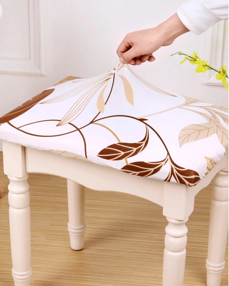 Новый эластичный чехол для табурета квадратный защита от пыли Сменный Чехол