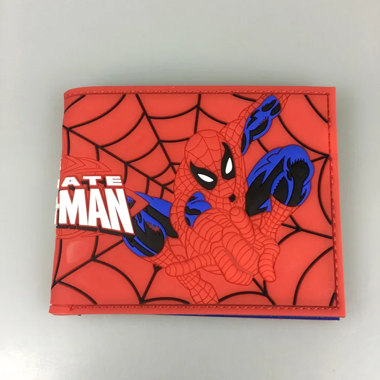 Disney Капитан Америка щит Человека паука героев из мультфильмов аниме бумажник