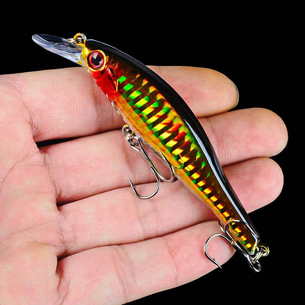 1pc Minnow 11.5g/9.8cm Fishing Lures Hard Lure Bait Balancer 5 colors Tackle 8# Hook Artificial | Спорт и развлечения
