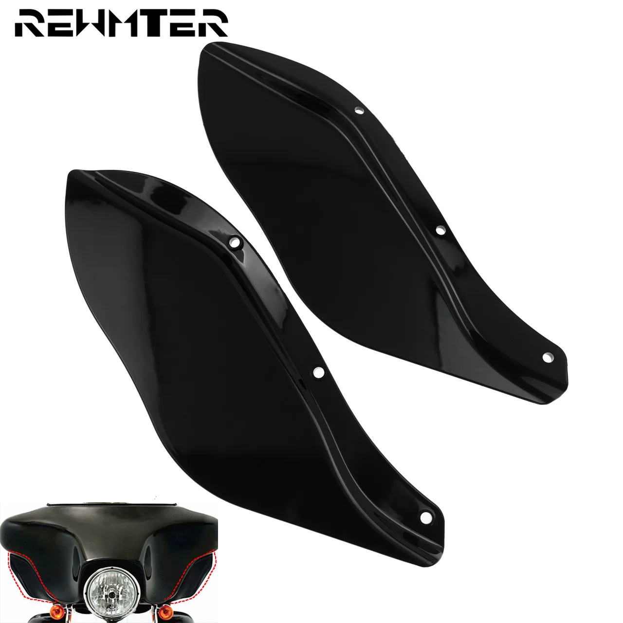 Мотоцикл обтекатель боковые крылья лобовое стекло воздушный дефлектор