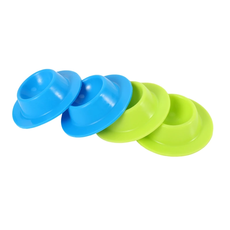 4 Pcs Silicone Egg Cups In Modern Design Holders Set Serving Kitchen Boiled Eggs Breakfast(Random Color) | Дом и сад