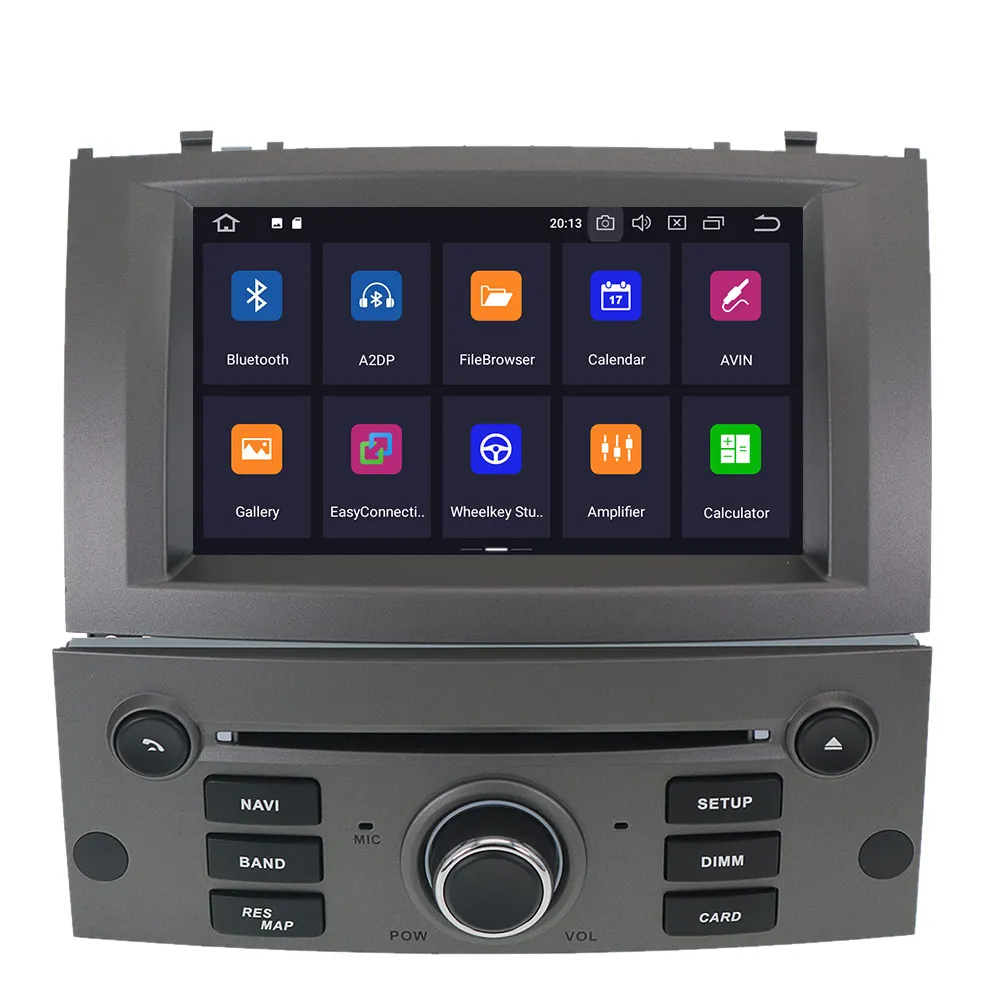 Android 10 с DSP ips для peugeot 407 2004-2010 Автомобильный gps Navi Радио экран android дисплей Автомобильный мультимедийный плеер DVD