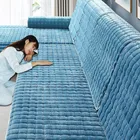 Диванная подушка, плюшевый зимний чехол для дивана, Всесезонная универсальная Нескользящая подушка, тканевое украшение, влагостойкая диванная подушка