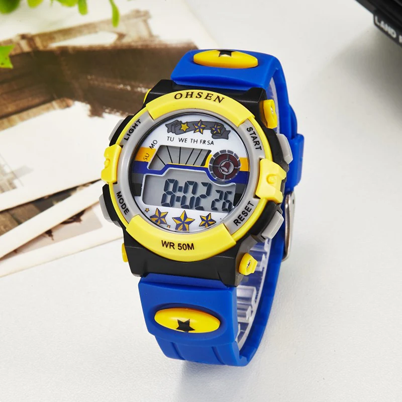 

SYNOKE Children Military Wristwatch Kids Sports Watches 50M Waterproof Electronic Stop Watch Digital Watch For Boys Girls Reloj