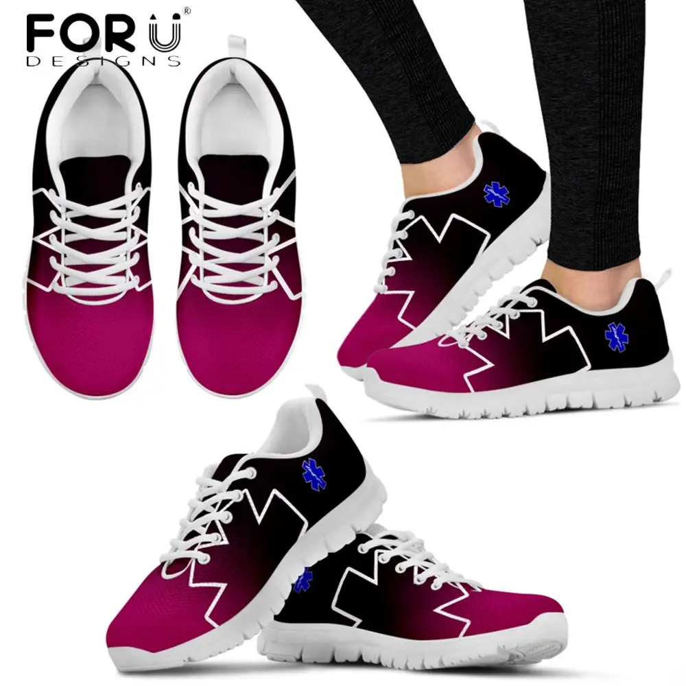 Женские кроссовки на плоской подошве с градиентом | Обувь