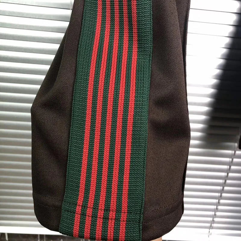 

Drawstring Green Red Stripes AWGE Needles Pants Men Women 1:1 Butterfly Embroidery AWGE Sweatpants Joggers Needles Pants