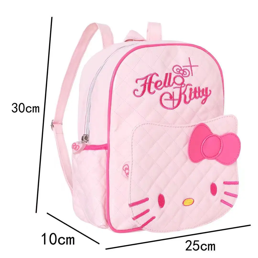 Милый детский рюкзак Hello kitty из искусственной кожи для учеников начальной школы |