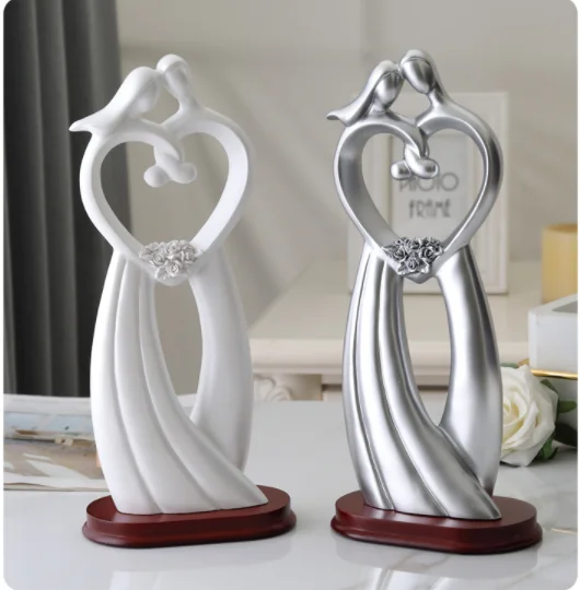 Свадебные подарки европейские смоляные скульптуры статуя украшения деревянные