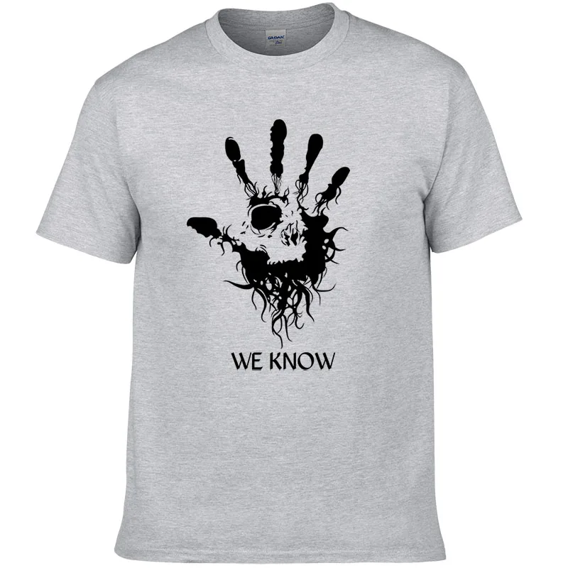 

Skyrim Men's T-Shirt Letter Printed Cotton O-neck Fashion Top Shirt Summer Short Sleeves Casual Men Tee #196