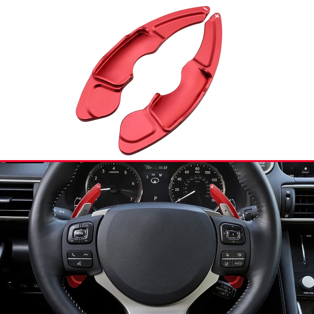 

For 2015-2021 Lexus NX IS 200t 250 300 300h 350 Steering Wheel Gear Shift Paddle Extend Accessories Red