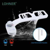 lohner non electric bidet toilet seat bidet attachment self cleaning nozzle fresh water bidet sprayer mechanical muslim shattaf