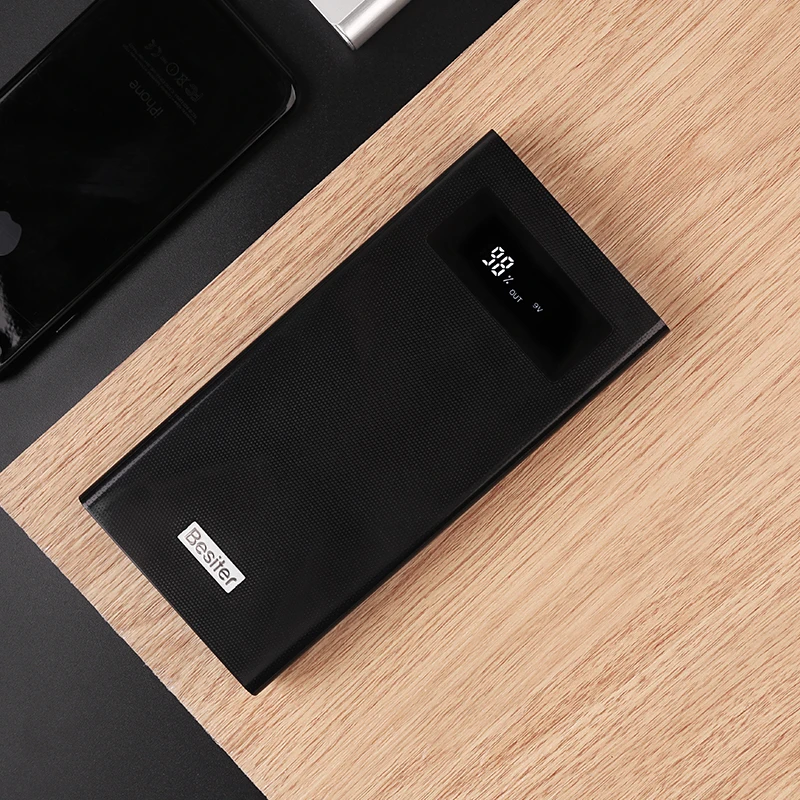 Внешний аккумулятор Besiter с 2 USB портами и поддержкой быстрой зарядки 20000 3 0