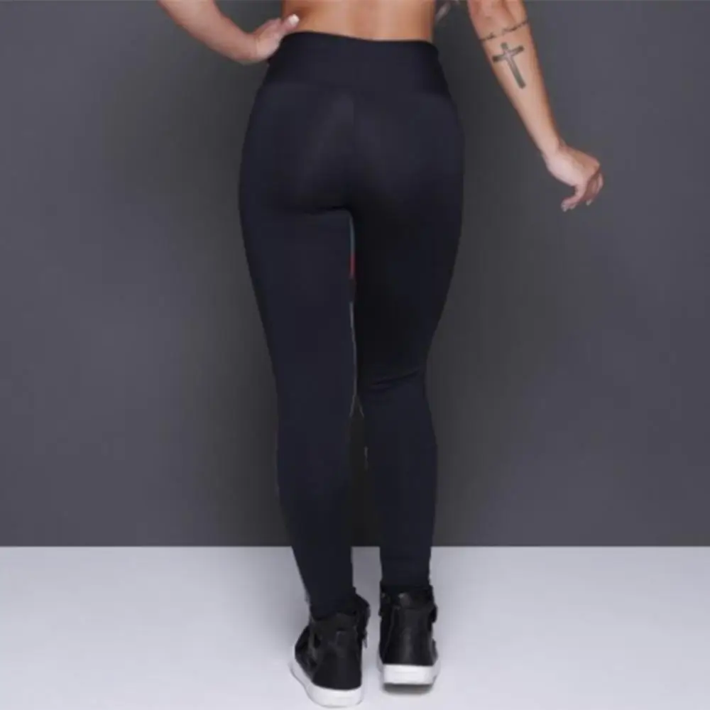 Дышащая Спортивная одежда для фитнеса женские модные леггинсы новые с высокой