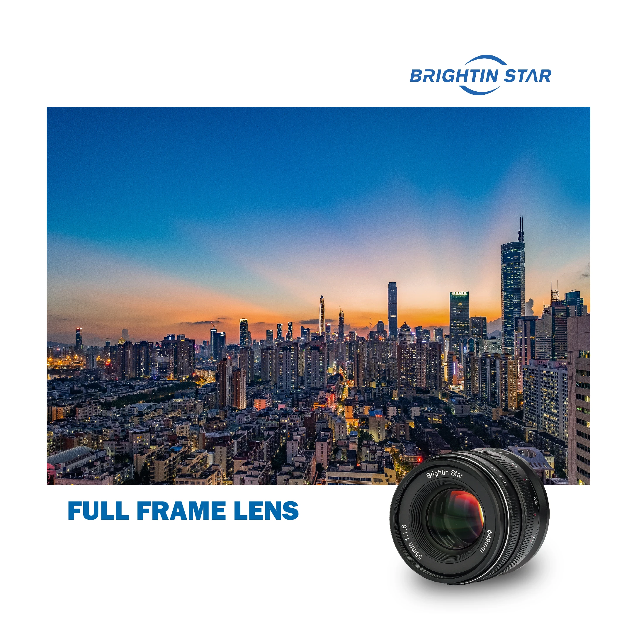 Светлая звезда 55 мм F1.8 полная рамка Большая диафрагма ручная фокусировка Прайм