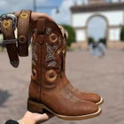 Женские ботинки челси, зимние дизайнерские ботинки-гладиаторы до середины икры на массивном каблуке, удобная готическая обувь, 2021